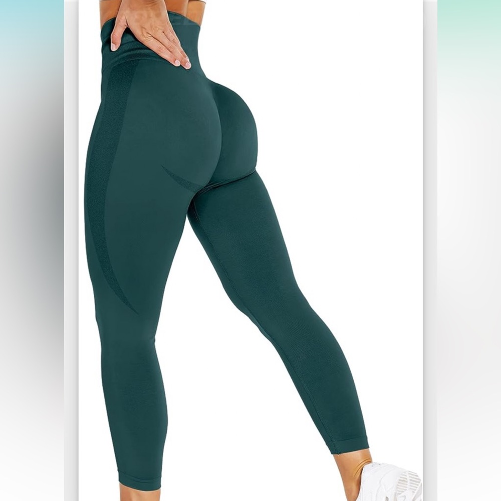 Workout Leggings - Dark Green